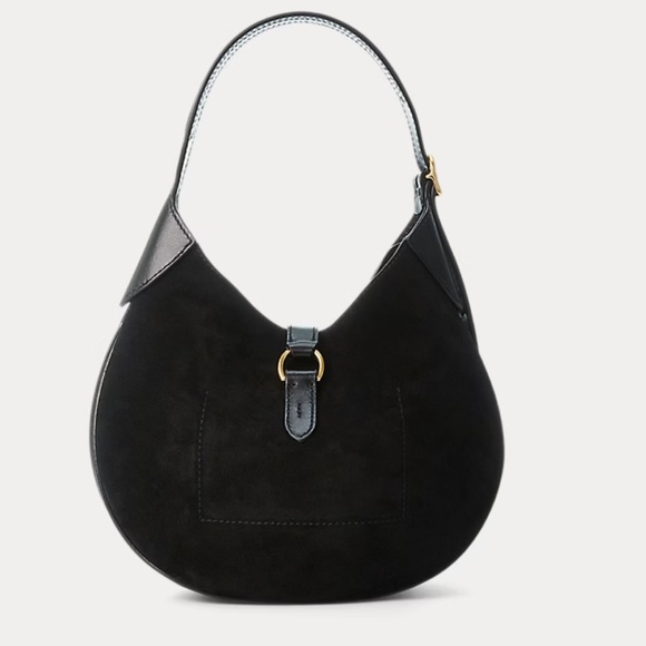 Ralph Lauren Polo ID Suede Small Shoulder Bag - Picture 3 of 15